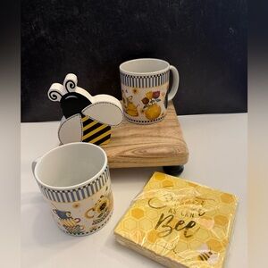 Sakura Stoneware vintage mugs by Debbie Mumm called Teapot.